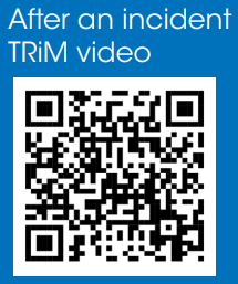 Scan the QR code for After an incident TRiM video